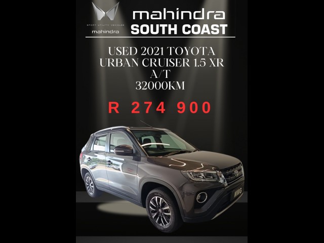 BUY TOYOTA URBAN CRUISER 2021 TOYOTA URBAN CRUISER 1.5 XR A/T, WesBank